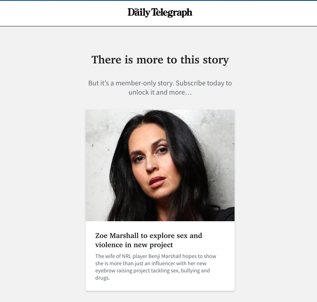 THE DAILY TELEGRAPH on ZM - Subscription Only